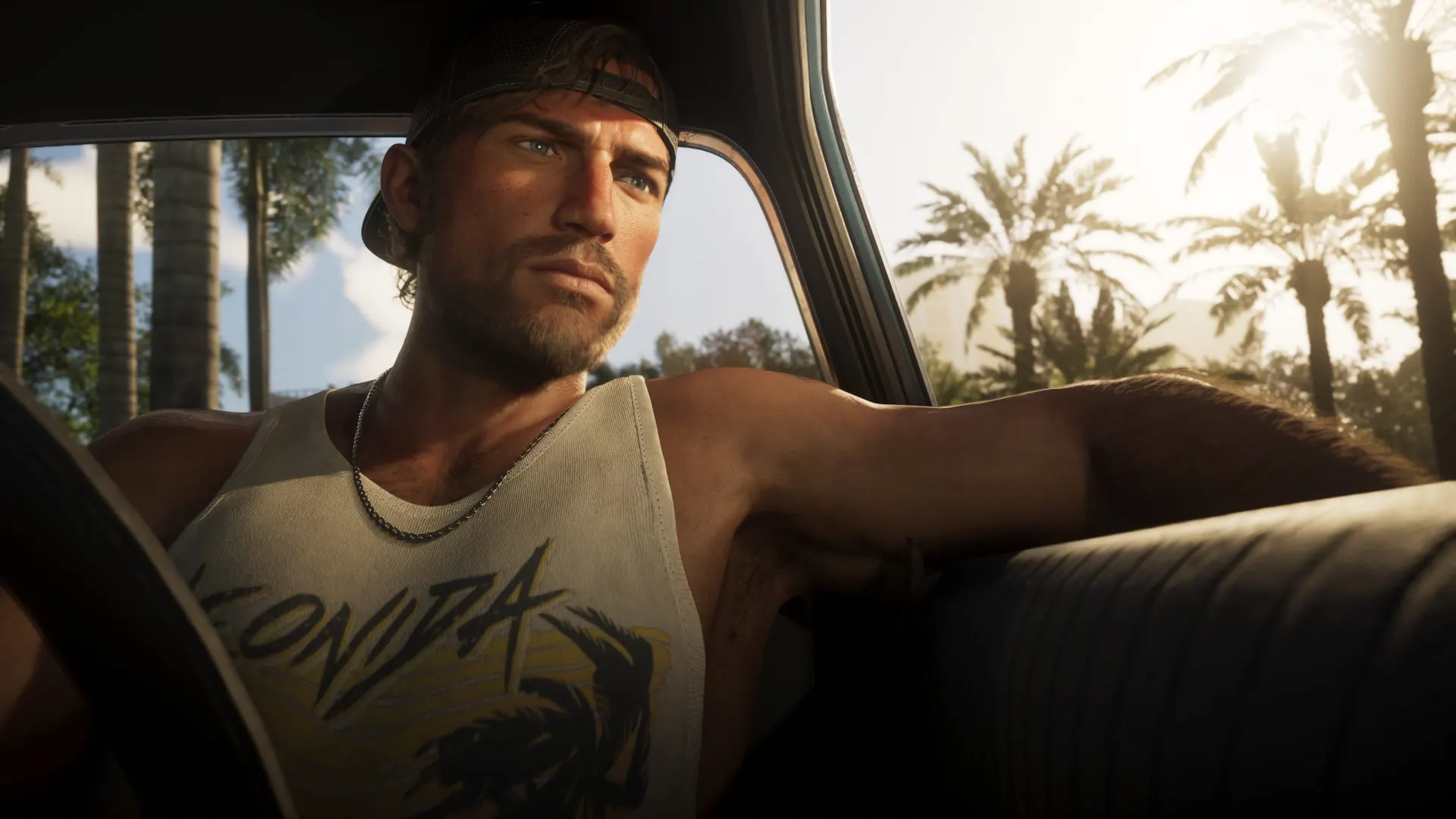 Original neon-noir portrait of Jason Duval created for The VI