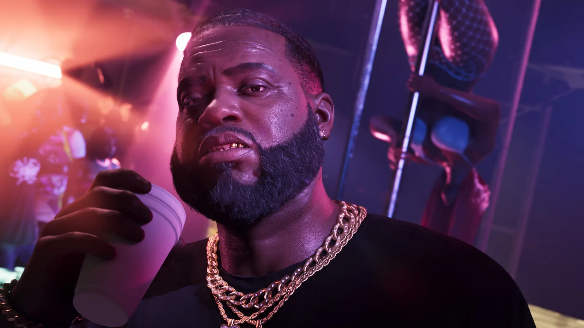 Original neon-noir portrait of Boobie Ike created for The VI
